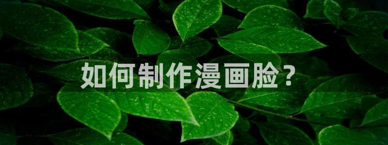 日韩漫画导航：如何制作漫画脸？